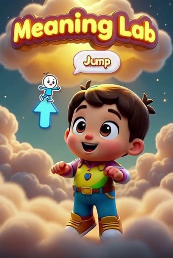Learn JUMP, RUN & SLEEP with Fun 3D Kids Animation! 🏃‍♂️💤