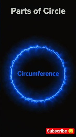 Stop Confusing These! Circle Parts Explained ⭕ #stem #maths #education #mathematics