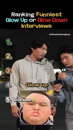 Ranking Funniest Glow Up or Glow Down Interviews 🤣 #shorts