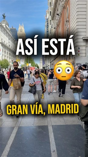 That's why everyone wants to visit Gran Vía, Madrid 😳🇪🇸 #spain #latinos