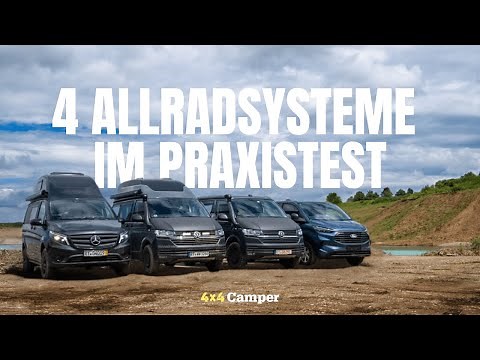 PRAXISTEST: Ist der Ford Transit Custom 4x4 der bessere Offroad-Bulli? 4 Allradsysteme im Vergleich
