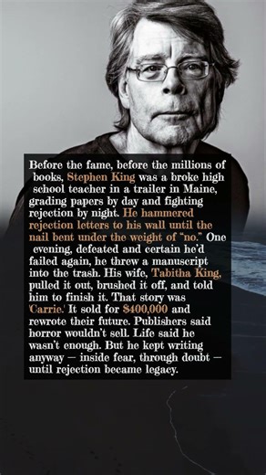 The Day Stephen King Threw Away Carrie