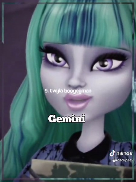 Monster High Characters as Zodiac Signs