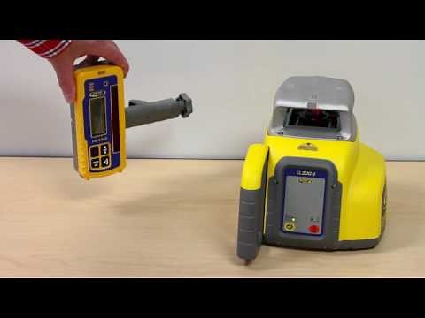 Spectra Precision LL300N Laser Basic Functions with the (Optional) RC601 Remote