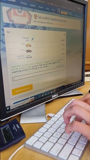 Type Racer 200 WPM medium text w/ Handcam