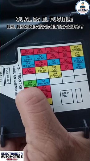 WHAT IS THE REAR DEFOGGER FUSE? #automotiveelectronics #car #autoelectricity