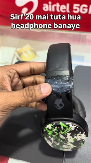 Broken headphone repair at rs20 only #shorts #headset #headphonerepair #shortsfeed #vairalvideo