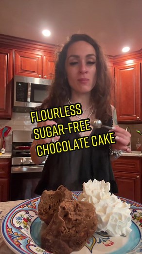 Flourless and sugar, free chocolate cake that I’ll knock your socks off perfect for any meal if you’re one that loves dessert for breakfast, lunch or dinner ##flourlesschocolatecake##sugarfree##t1dfriendly##momsoftiktok##cooking