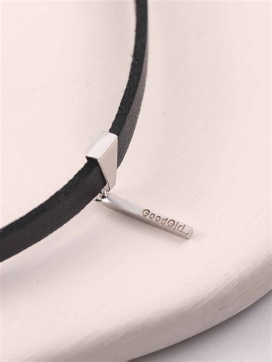 Permanent Locking Dom Sub Jewelry. Leather Collar Sub With 925 Sterling Silver Pendant. Custom Engraved Pendant Dom Sub Gifts - Etsy