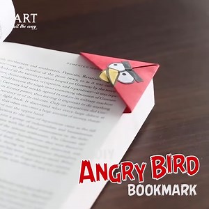 DIY Angry Bird Bookmark Instagram: https://www.instagram.com/ventunoart #Bookmark #DIYBookmark #AngryBirdBookmark | Art All The Way