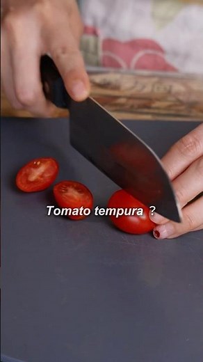 Wait... You Can Tempura a TOMATO?! 🍅🍤#tempura #tomatotempura #japanesecooking