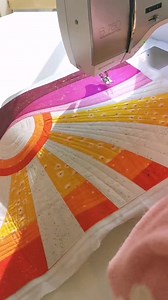 4.9K views · 510 reactions | Quilting the sunset on this panel... So satisfying! Enjoy the journey of stitching some glorious texture. Watch time pass as the sunshine moves across. Lots of threads to bury but it's all worth it. https://www.arabesque-scissors.com/product/sewing-space-station | Arabesque Scissors | Facebook