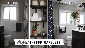EASY Small Apartment Bathroom Makeover (Renter Friendly!) - DIY