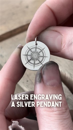 Engraving sterling silver using the xTool! ⚒️💫 I know that the ability to engrave silver and other metals is one of the things that is most attractive about the F1 Ultra laser to a jeweller, so here’s another demonstration! I previously shared a butterfly pendant with a deep embossed design, and whilst the result was incredible, there are two limiting factors for that setting. Firstly, it takes a lot longer (45 mins for that design) and as it cuts deeply, there is quite a bit of silver being su