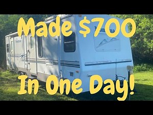 We turned $800 into $1500 in one day Flipping an RV!