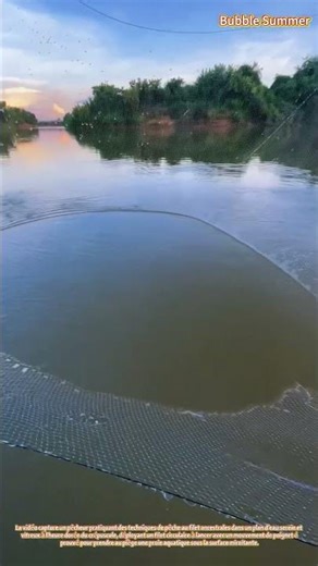 Pratique de la Pêche Artisanale au Filet dans des Eaux Tranquilles
