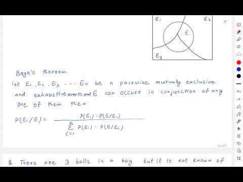 Total probability and Bayes theorem