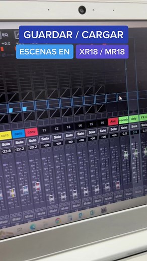 Guarda o carga escenas en la app X air edit o M air edit para hacer cambios rapidos en diferentes sesiones ya mezcladas previamente y ahorra tiempo y agiliza tu flujo de trabajo. La opción de escenas favorece bastante el cambio de parámetros y mezcla y permite aprovechar configuraciones previas realizadas a distintos grupos musicales. #curiososaudiopro #tucoachdeaudio #tipsdeaudio #consejosdeaudio #xr18 #mr18 #xairedit #mairedit #behringer #midasconsoles #mezclaenvivo #sonidoenvivo #operadordeau