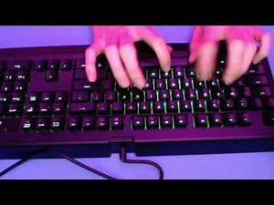 1 hour of razer black widow mechanical keyboard asmr typing sounds (green switches)