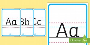 Upper and Lower Case Handwriting Letter Formation Display Posters