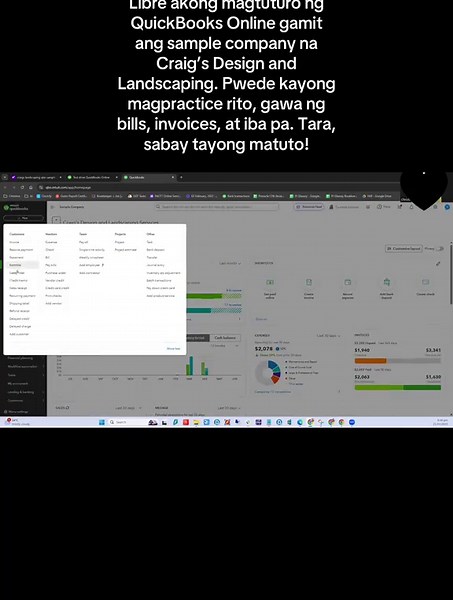 QuickBooks Online Training with Sample Company