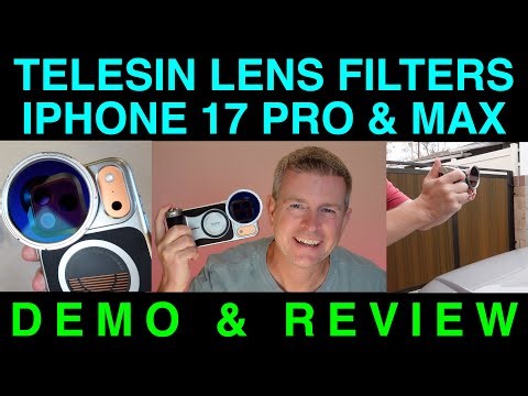 Telesin Camera Filters for iPhone 17 Pro & Max ND CPL & Black Pro Mist Filter