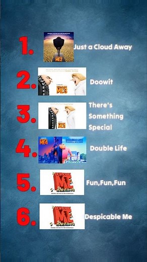 Top 6 Pharrell Despicable Me Songs