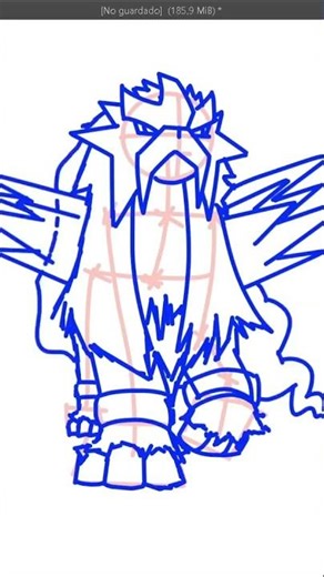 dibujando a Entei Pokemon en KRITA Paso a Paso Guia completa en HD #pokemon #tutorial