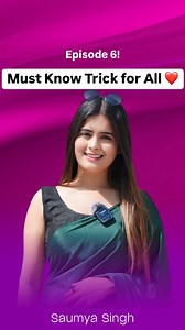 Ye trick toh pata hi hogi? 📚Episode 6 ❤️ & follow @saumya1singh for more. I simplify career, job and getting into tech. 📚 . . . . [career, success, coding challenge, tips, earn in college, growth, jobs, internship,ai, leetcode] ✨✨ #tech #career #growth #study #ai #upskill #coding #trending #new #reel #explore #opportunity #peoplewhocode #booming #software #engineer #explorepage✨ #basics #school #codingislife #codingisfun #motivation #exam #success #saumya1singh #tools #influencer #techinfluenc