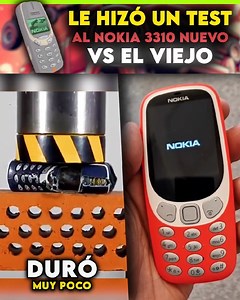 361K views · 6.7K reactions | Le hizo el test de Durabilidad al Nokia 3310 nuevo vs el viejo | VAGTech | Facebook