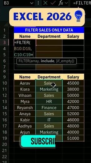Still filtering data like this in Excel? Stop #excel #exceltips #exceltutorial #dataanalytics
