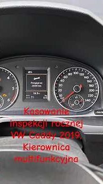 S67 How to reset the annual inspection yourself in a #VW #Caddy IV 2019 with multifunction steeri...