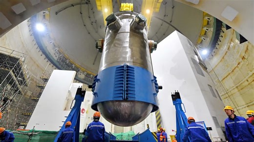 China’s largest nuclear reactor base nears fueling after hot test