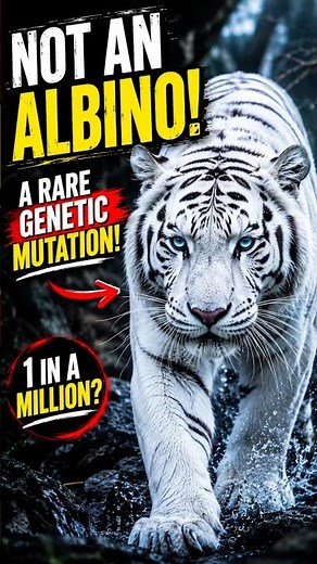 This Tiger Was Born With a Rare Genetic Mutation 😳🐅#shorts
