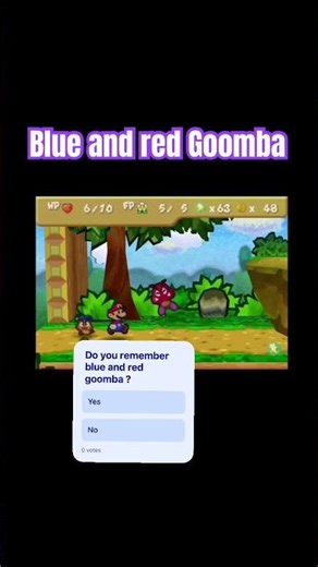 Blue and red goomba #nintendo #retro #mario #papermario #gaming