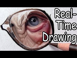 Drawing Real-Time Live!!: Hyperrealistic Colored Pencil Portrait! PART C