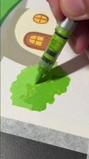 Vẽ tranh màu acrylic đơn giản mà ai cũng làm được nè