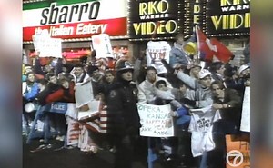 10K views · 139 reactions | What was Times Square like on Dec. 31, 1990? A lot has changed, but the crowds have stayed the same -- they just don't have that leftover 1980s-style hair anymore! Our Eyewitness News Vault report even features an interview with Dick Clark himself, who was gearing up for his New Year's Rockin' Eve special on ABC! | ABC7NY | Facebook
