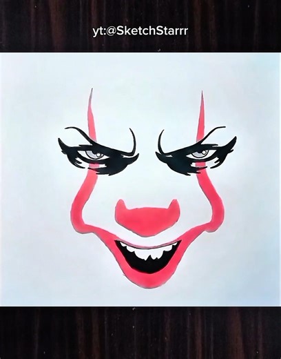How to draw pennywise step by step #drawing #pennywise #tutorial #drawingtutorial