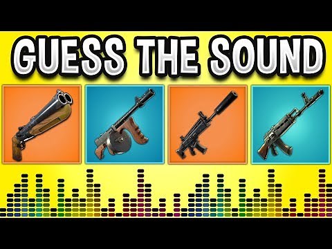 Guess The GUN Sound In FORTNITE BATTLE ROYALE! - Fortnite Quiz #2