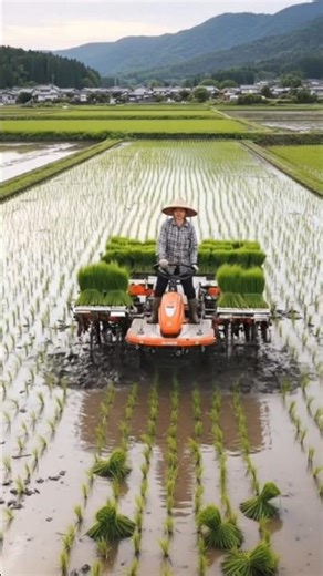 How a Rice Transplanter Works | Modern Farming Technology