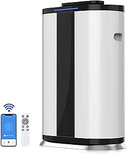 Air Purifier with Smart WiFi, PM2.5 Monitor and H13 True HEPA Filter for Large Room up to 3000 sq.ft, Captures 99.9%