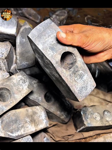 Incredible process of hammer, Making #incredibleforging #factoryprocess #hammermaking #foryou #asianprocesshub