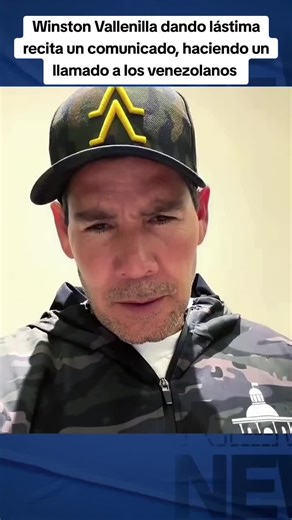 Winston Vallenilla el artista más enchufado de Venezuela da un comunicado en respuesta al ataque militar y captura de Nicolás Maduro por los estados unidos.