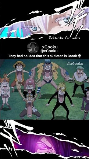 Brooks first screen time 💀 #brook #luffy #onepiece