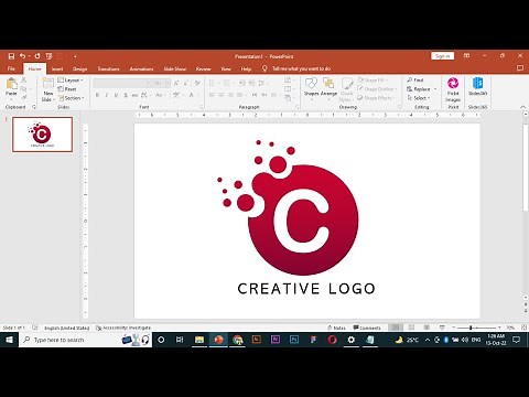 Creative Logo Design in Powerpoint | How to create a logo design in Power point