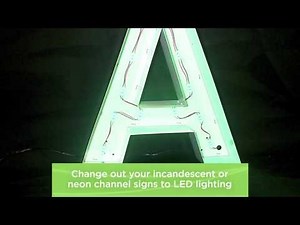 Install LED Exterior Signage