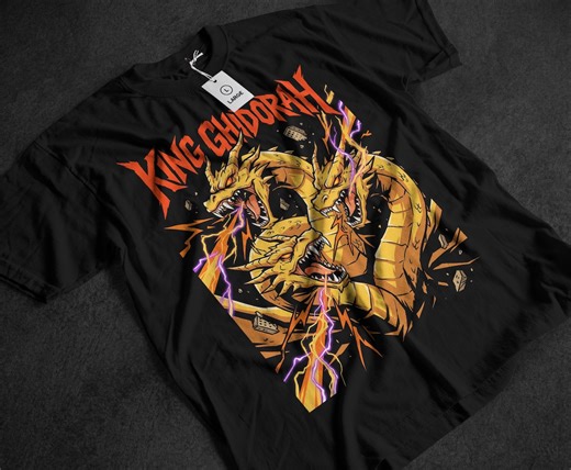 Kaiju Manga Shirt, Godzilla, Japan Retro 80s, Monsterverse, Ghidorah, Mothra, King of Monsters, Film Fan Gift for Teen, Cinema, Vintage - Etsy