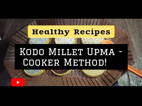 KODO MILLET UPMA | COOKER METHOD, in 15 Minutes!! #millet #upma #milletrecipes 