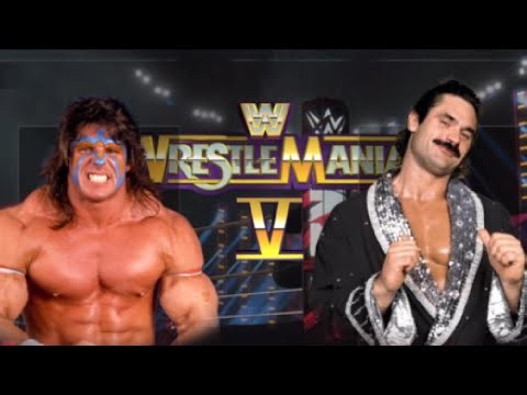 Ultimate warrior vs Ravishing Rick Rude Wrestlemania 5 Ring WWF 2K24